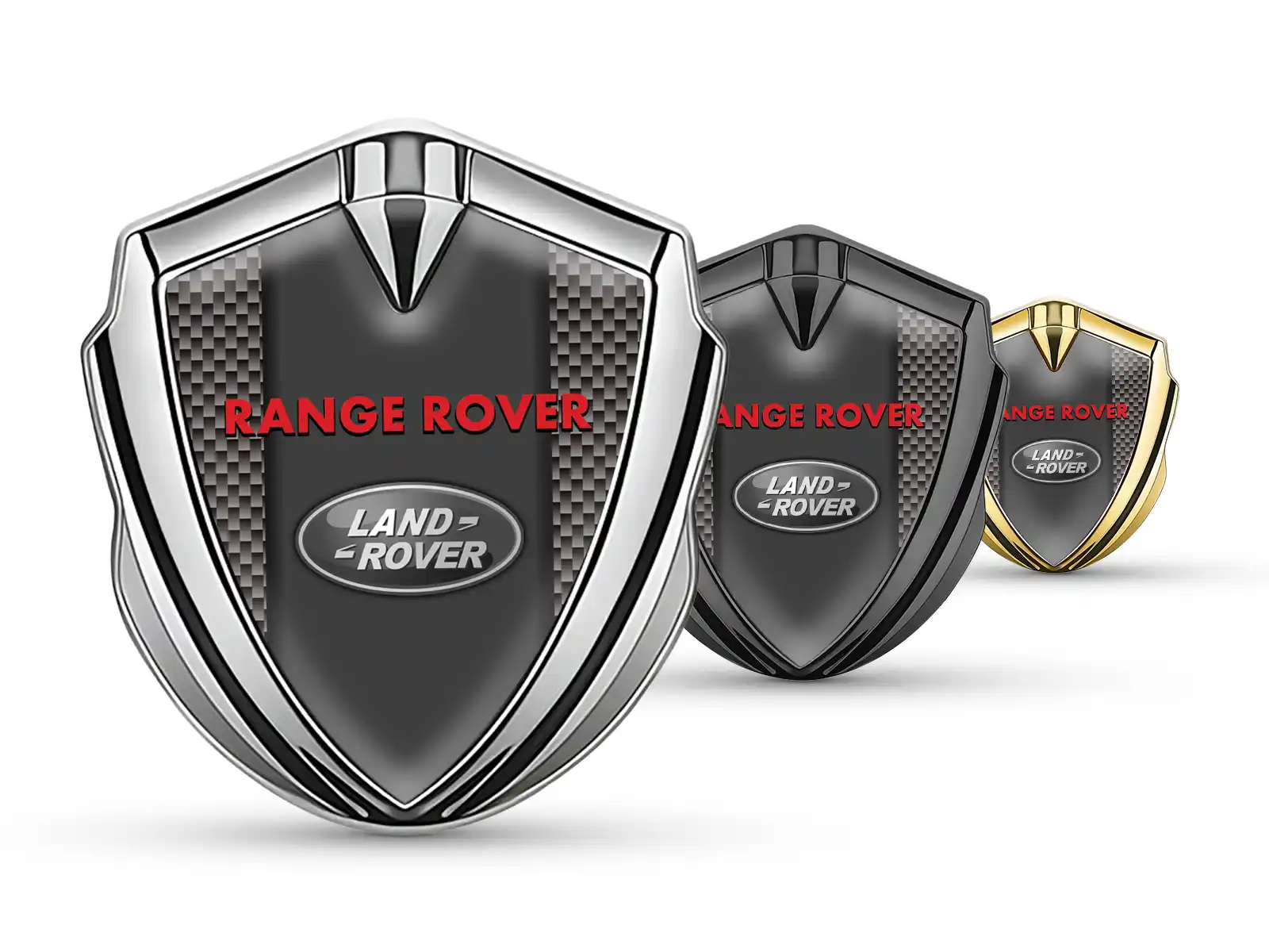 Land Rover Emblema Metallico Badge Disegno Pro Bordo Inox